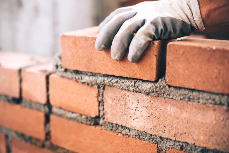 Masonry Installation of a Brick Wall