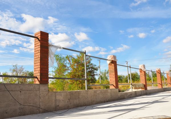 Brick Pillar Installation in Ankeny